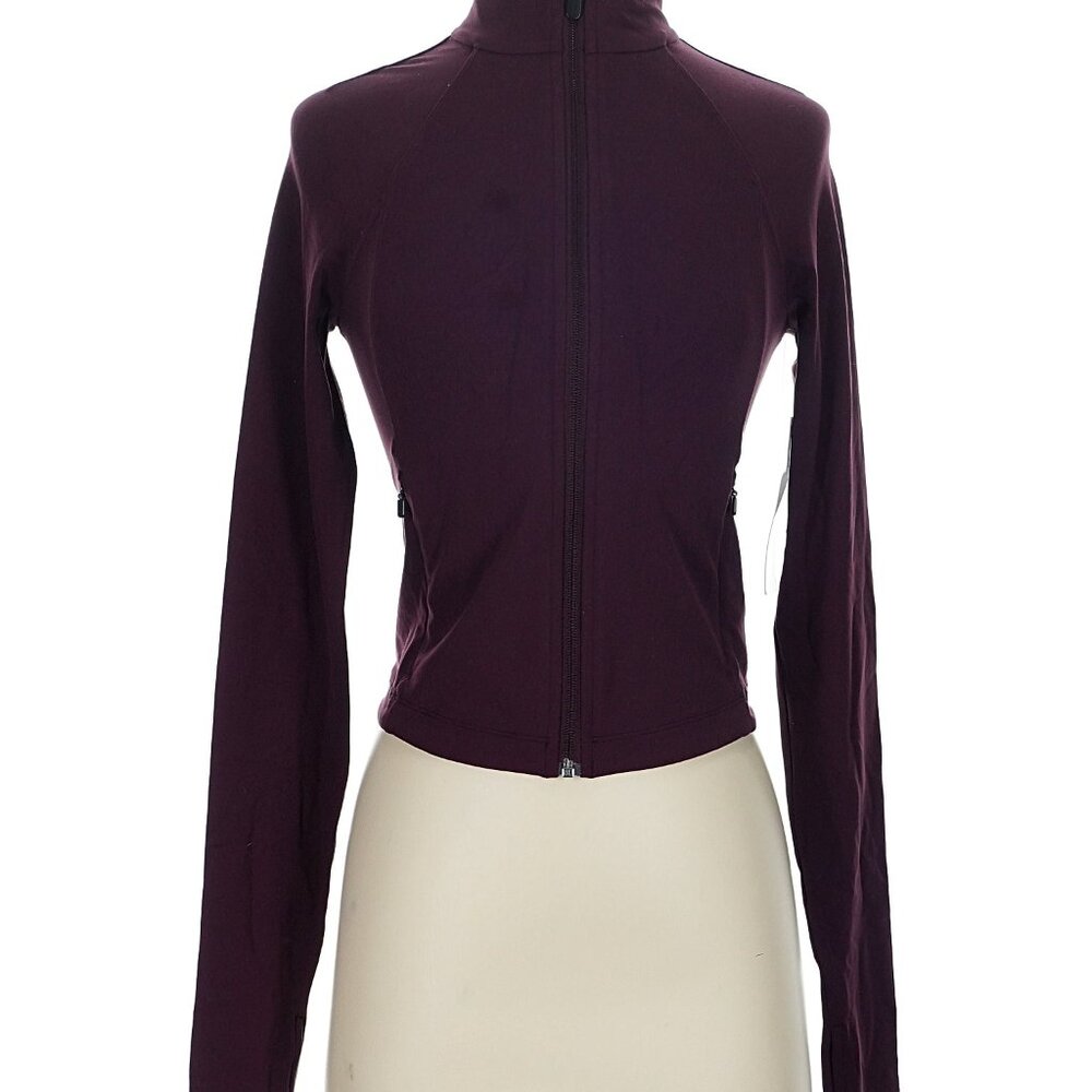 Athleta Zip-up Salutation Crop Jacket